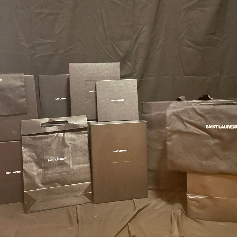 Saint Laurent Elegant Black Packaging Collection